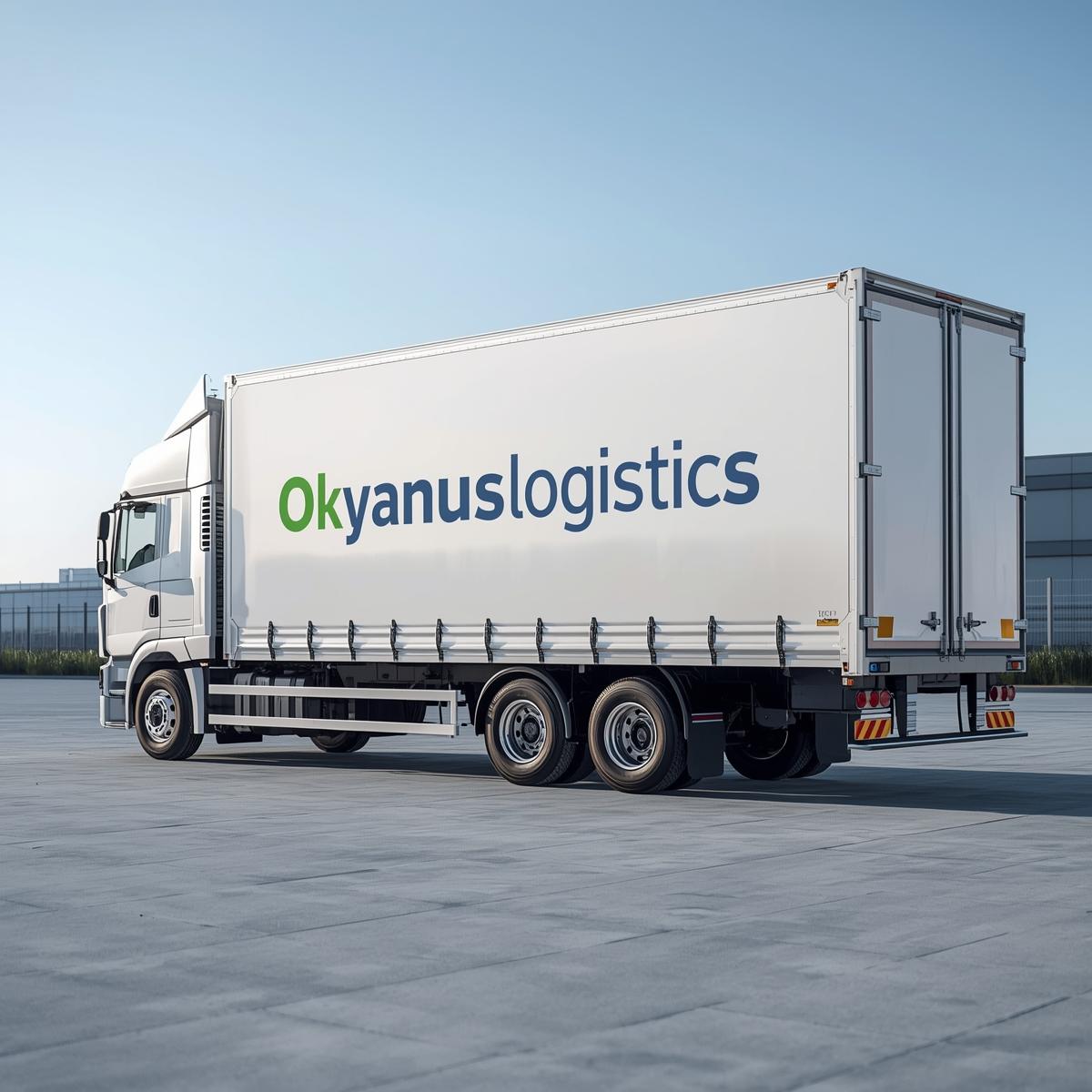 okyanuslogistics lütfen bu kelime aynı şekilde türkçe olarak kargo aracının üzerinde yazsın okunaklı olsun