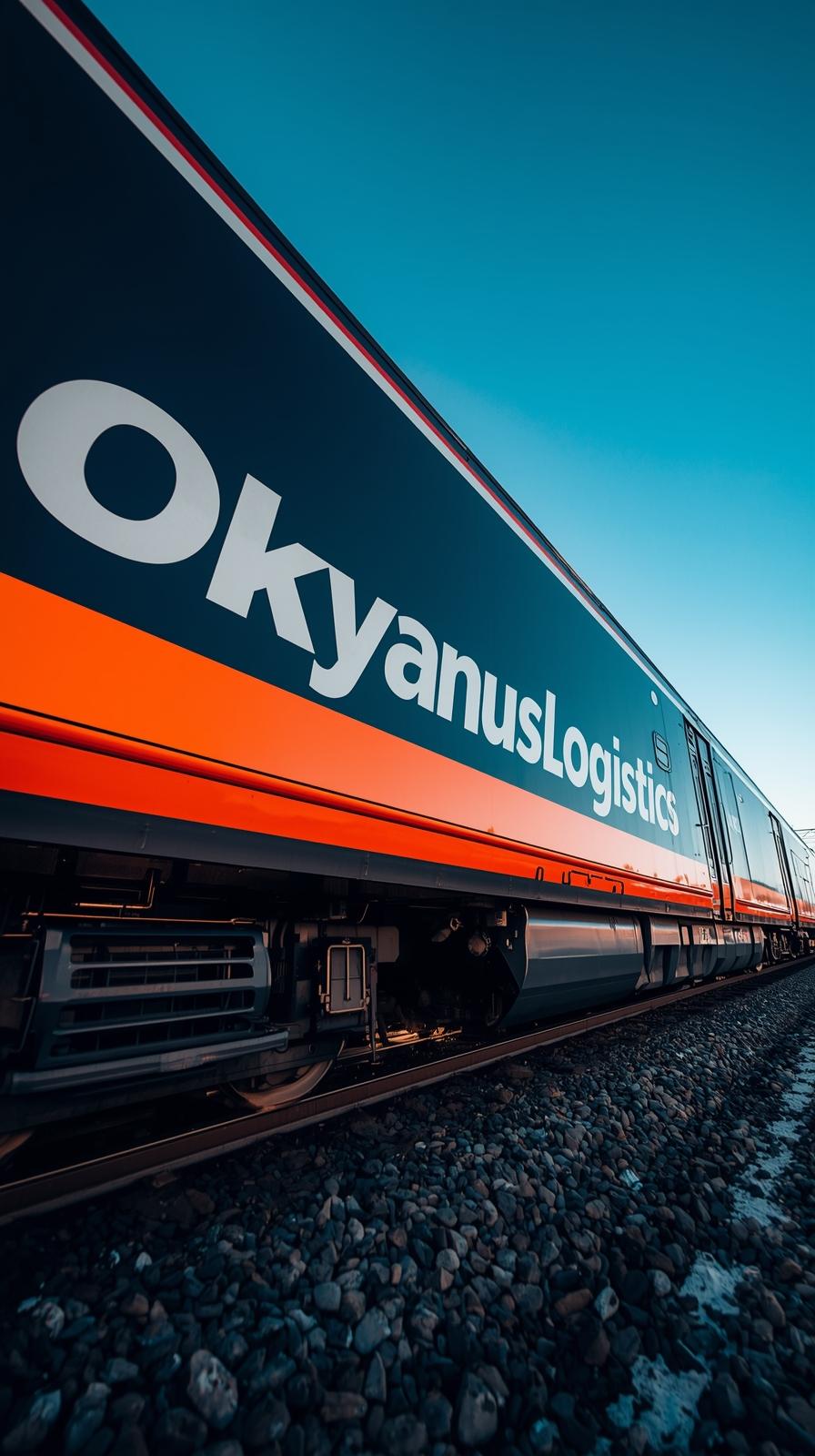 okyanuslogistics lütfen bu kelime aynı şekilde türkçe olarak trenin üzerinde yazsın okunaklı olsun